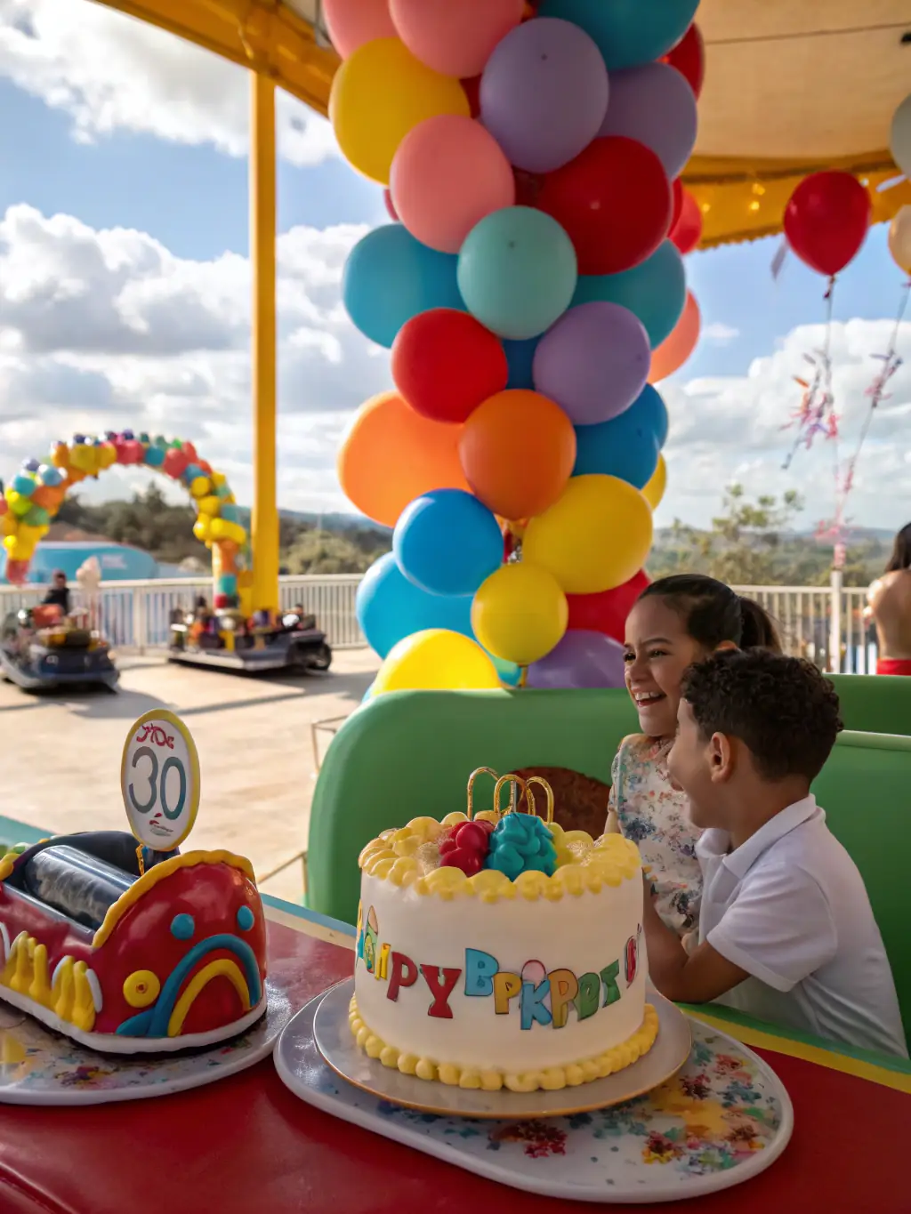 A vibrant photograph of a lively birthday party, capturing the energy and joy of the event, showcasing the dynamic coverage of event photography.